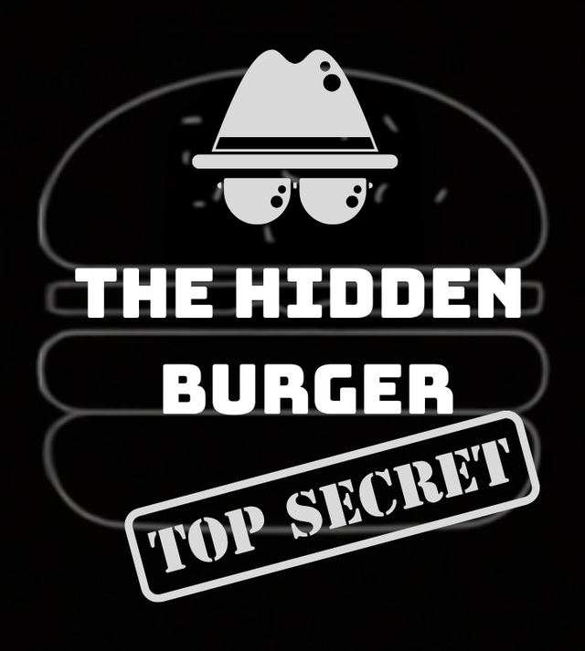 The Hidden Burger logo sticker